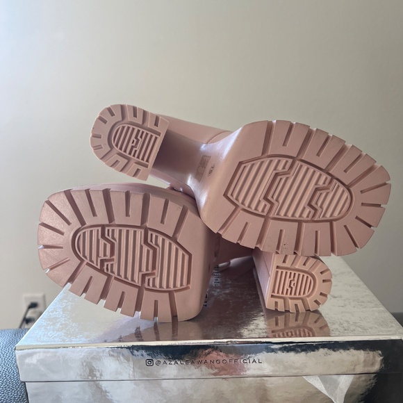 AKIRA AZALEA WANG VIOLINA PINK CHUNKY PLATFORM PUMP Size 7.57.5 - Picture 4 of 10